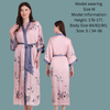 Pleasing Strings Women's Floral Printed Robe Bathrobe Satin Robes
