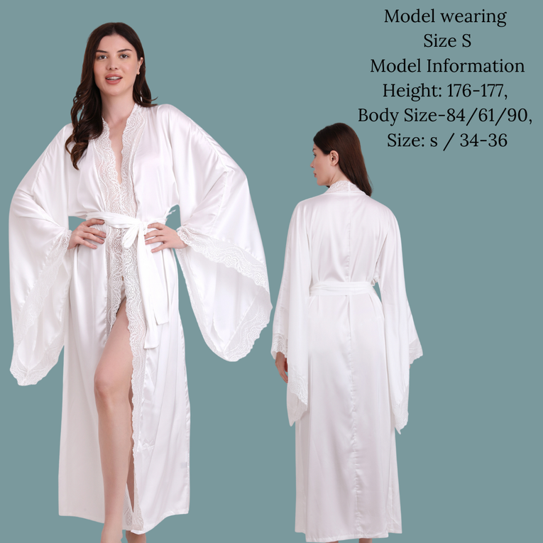 Pleasing Strings Women 1pc Slight Stretch Long Robe