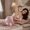 Pleasing Strings Women Cami Short Pyjamas with Robe 5 Pc Set