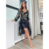 Pleasing Strings Women 5pcs Elegant Floral Print Nightgown Set