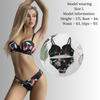 Pleasing Strings Women Floral Print Wired Push-Up Bra & Panty Set