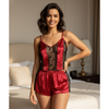 Pleasing Strings Women Net Pattern Cami Short Pyjama Set