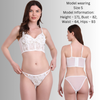 Pleasing Strings Women's Floral Patchwork Lacy Bra Set