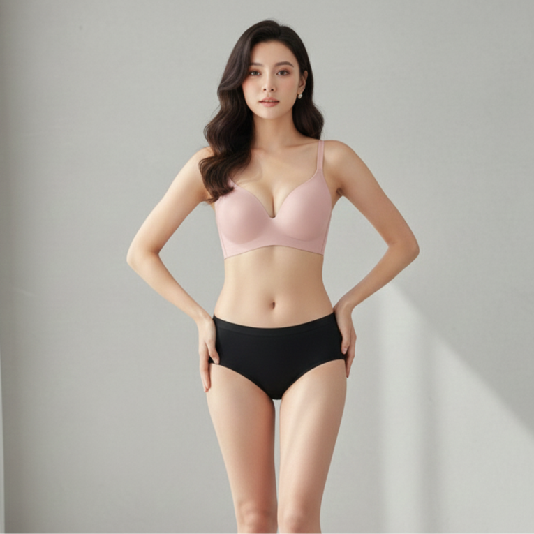 Pleasing Strings Wireless Push Up Comfort Shaping Bra for Women