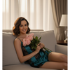 Pleasing Strings Women Net Pattern Cami Short Pyjama Set