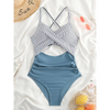 Pleasing Strings Women's 1pc Tummy Control High Waist Cutout Swimsuit