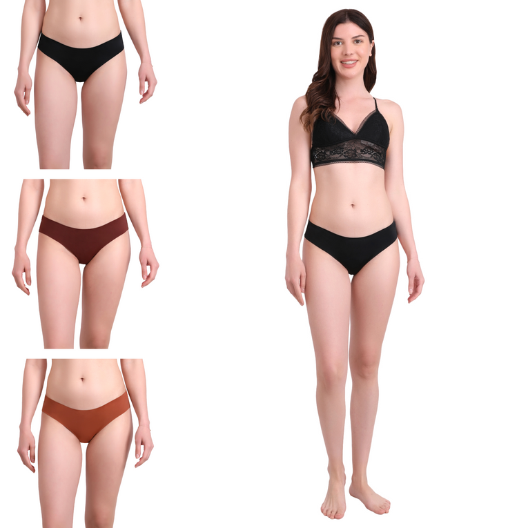 Pleasing Strings Seamless Bikini for Women with Wavy Back
