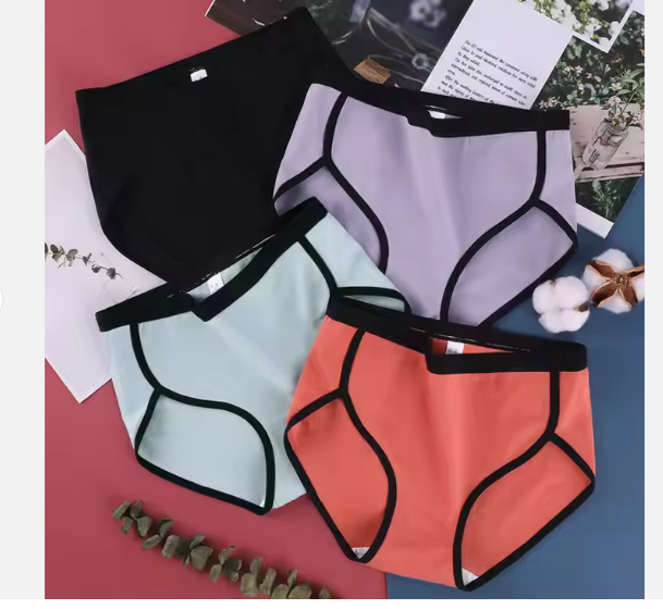 Pleasing Strings Women Boyshorts Cotton Panties Stretch Boxer Brief Set of 4