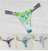 Pleasing Strings Rhinestone Thongs Panty Set of 3 for Women