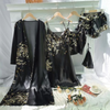 Pleasing Strings Women 5pcs Elegant Floral Print Nightgown Set