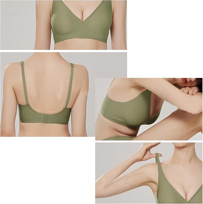 Pleasing Strings Wireless Push Up Comfort Shaping Bra for Women